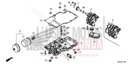 CARTER D'HUILE/POMPE A HUILE CRF1000DJ de 2018